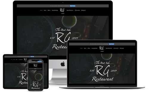 responsive design of a website on mobile , laptop , computer & tablet